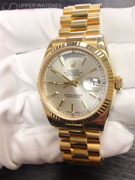 rolex gold day date president|rolex vintage day date.